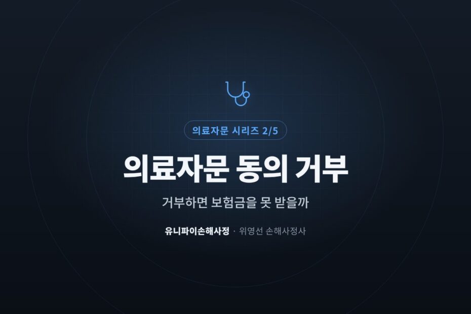 의료자문 동의 거부