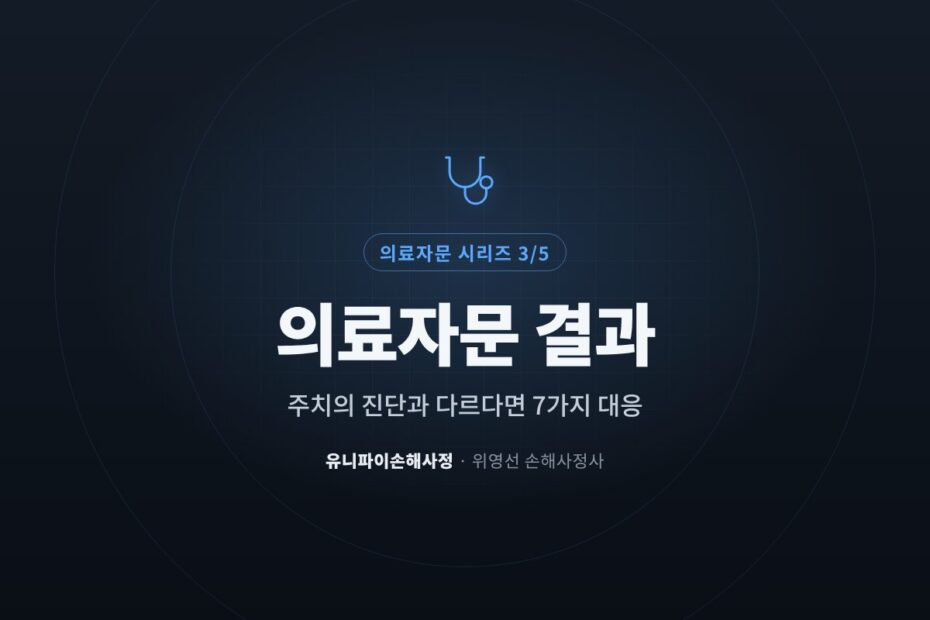 의료자문 결과