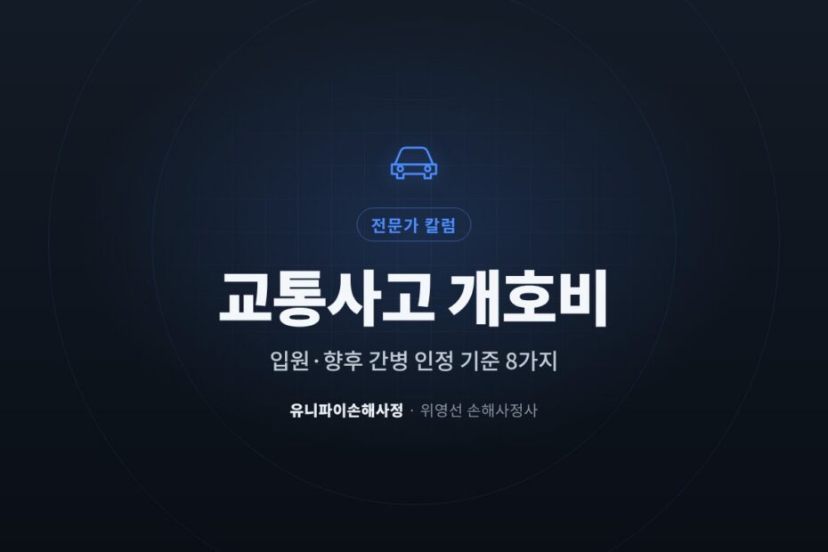 교통사고 개호비